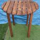 Round solid wood table