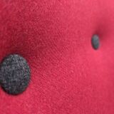 1960s, Danish designed armchair, reupholstered, furniture wool.