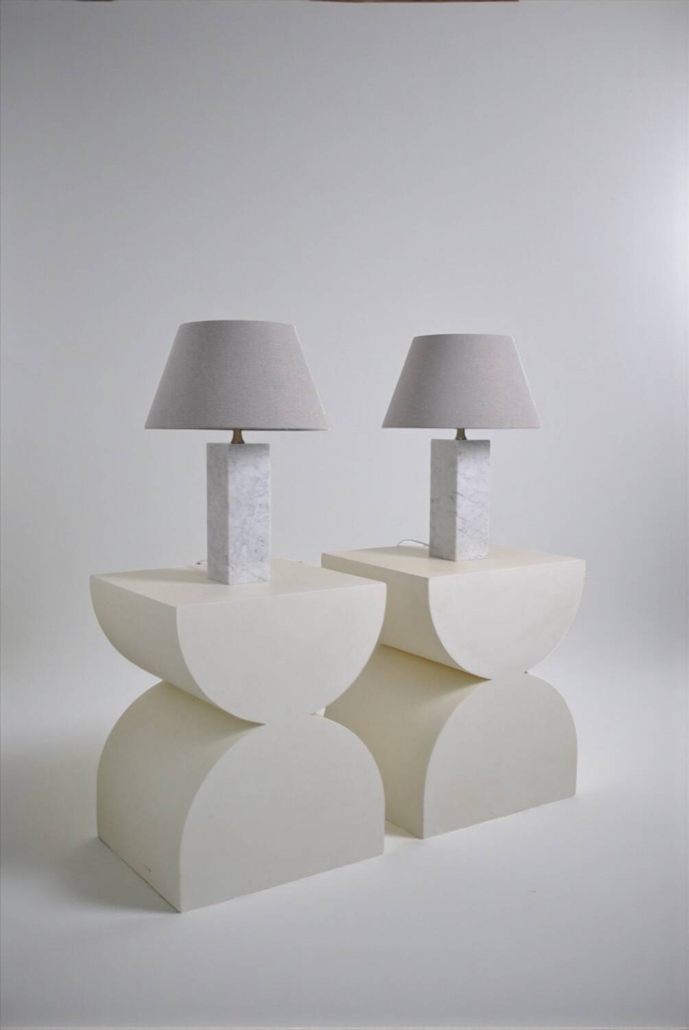 Pair of Barbier house lamps 1960