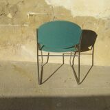 Series of two vintage stackable chairs