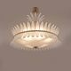 Italian Murano Glass Feather Chandelier with Brass Details