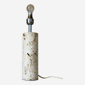 Vintage design travertine lamp from the 60s and 70s