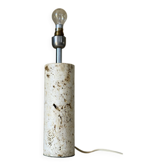 Vintage design travertine lamp from the 60s and 70s