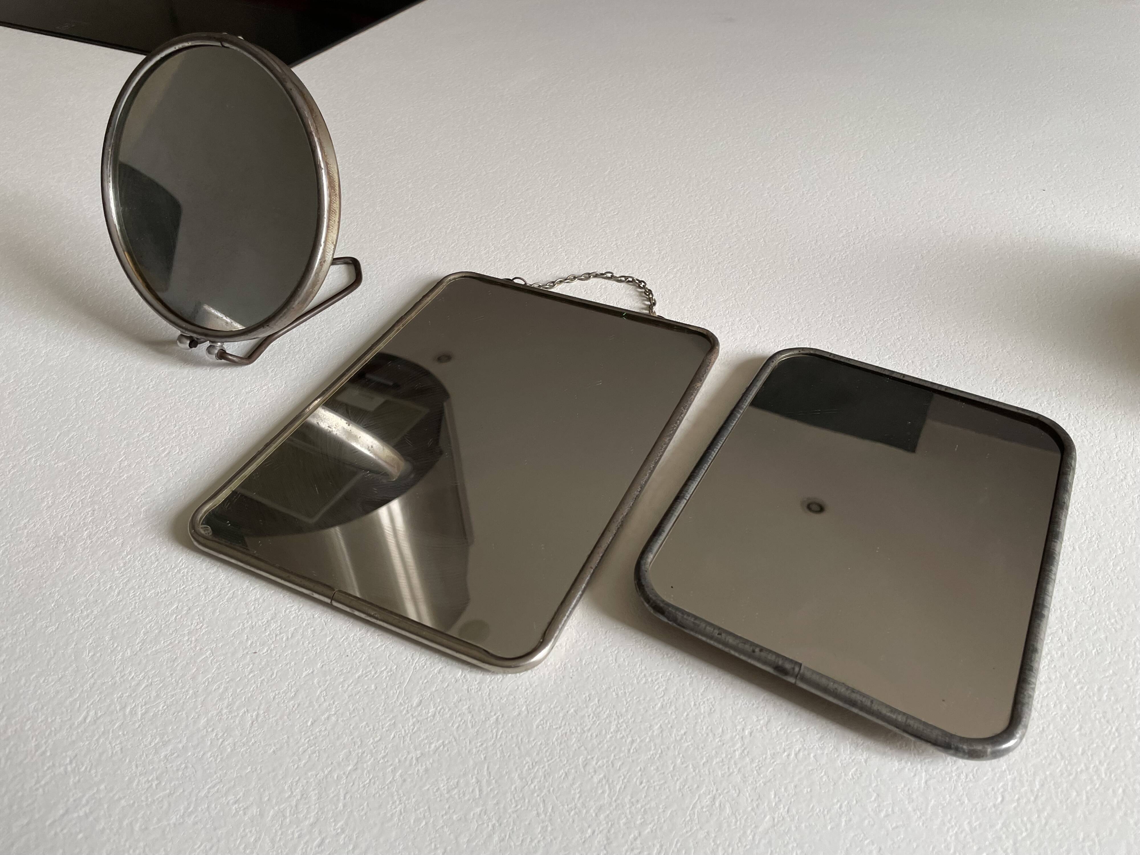 Lot de 3 miroirs de barbier