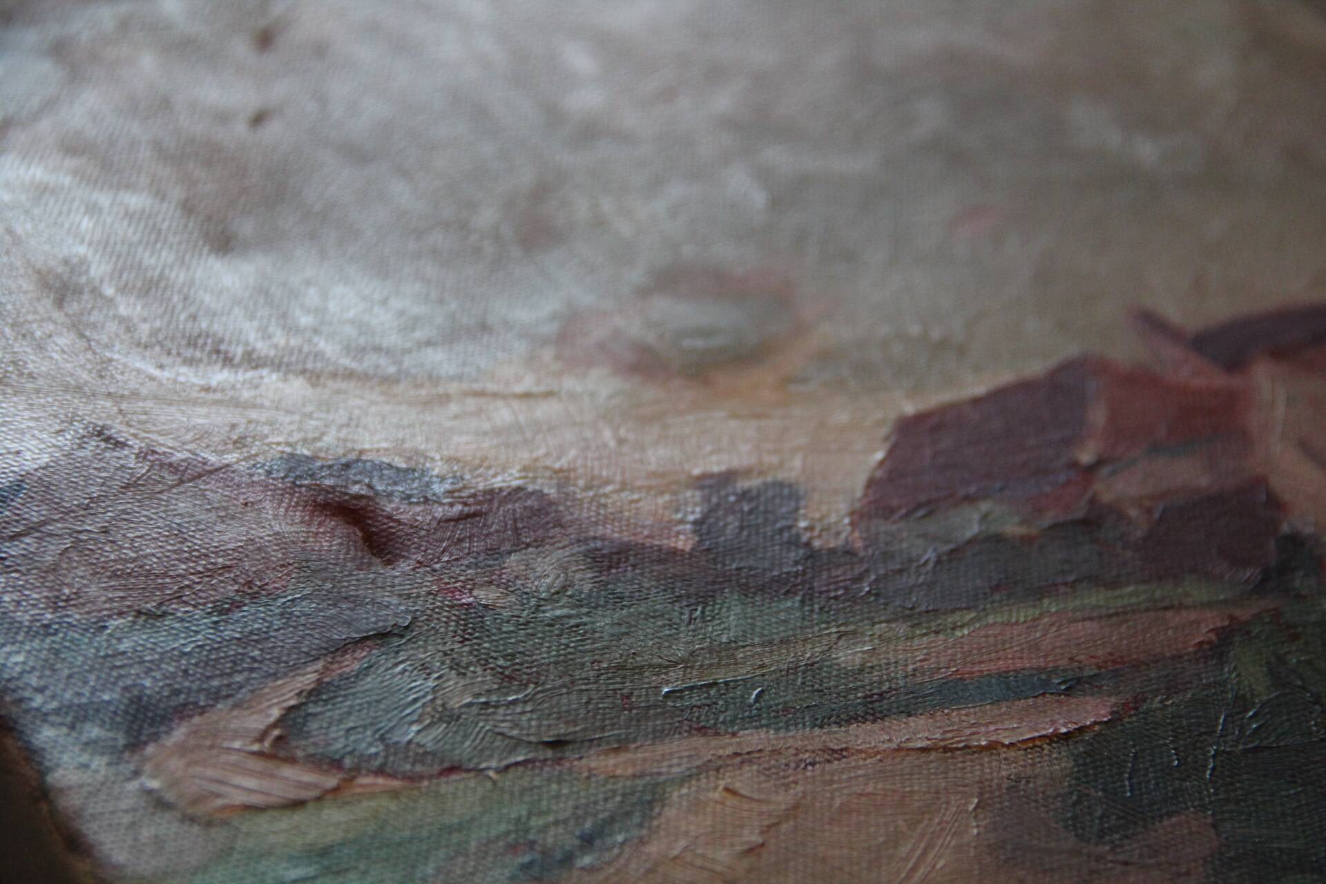 Oil on canvas, Path in the Countryside