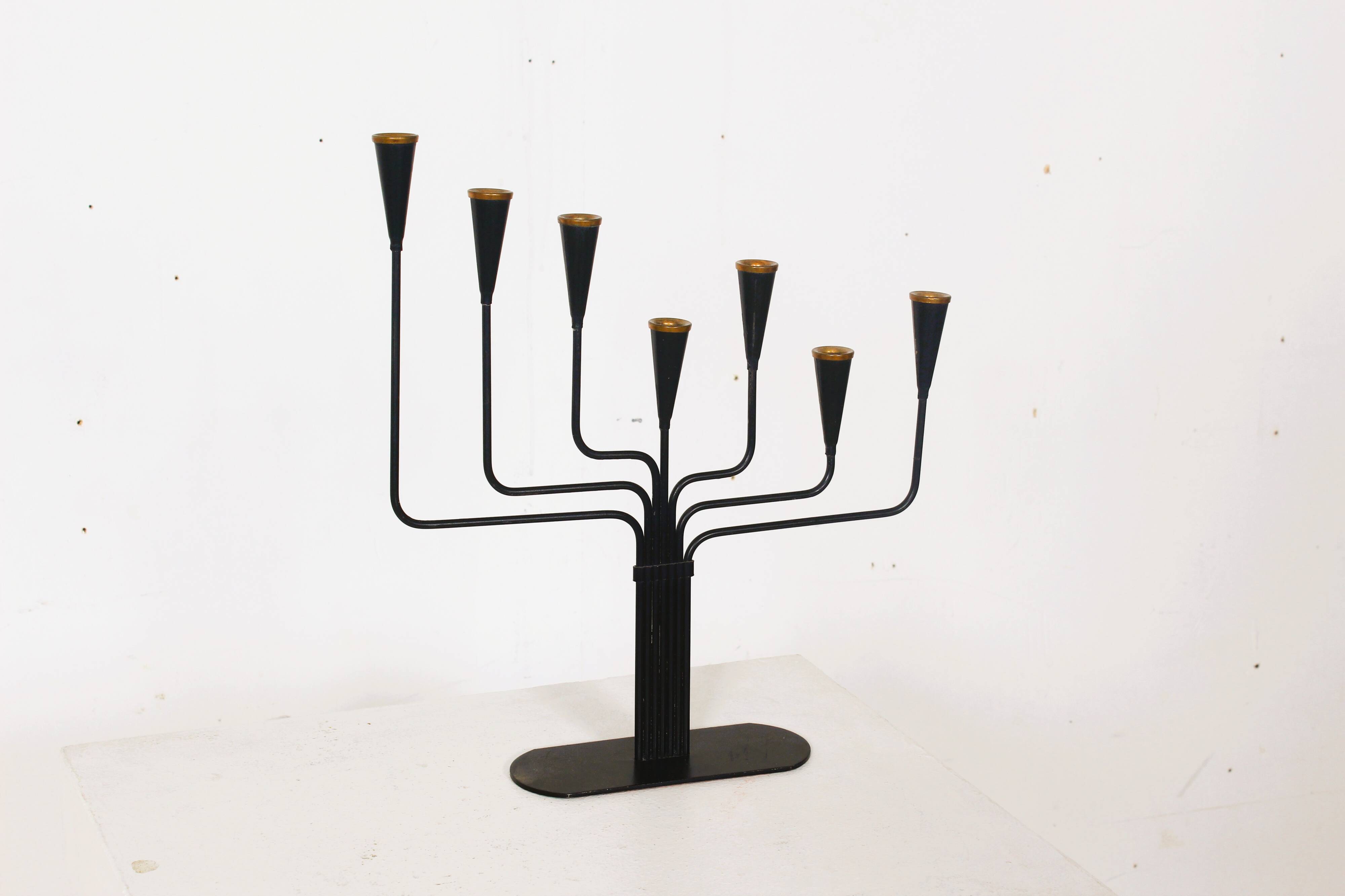 Set of 3 Mid-Century Candlesticks by Gunnar Ander for Ystad-Metall, 1910s