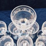 Verres à porto/apéritif cristal baccarat monogramme