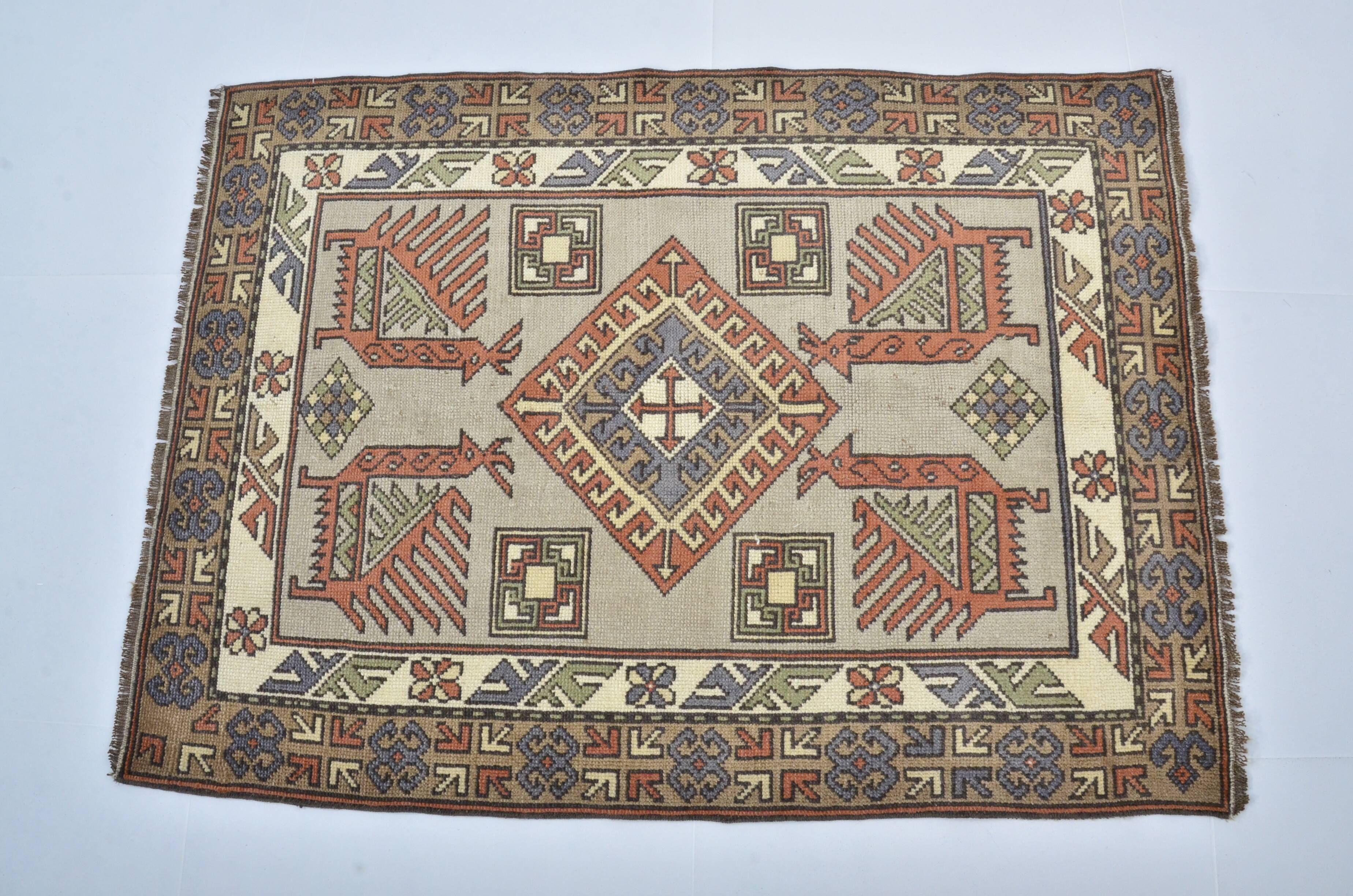 Oushak Small AnATOLİAN Vintage Rug sku 3439