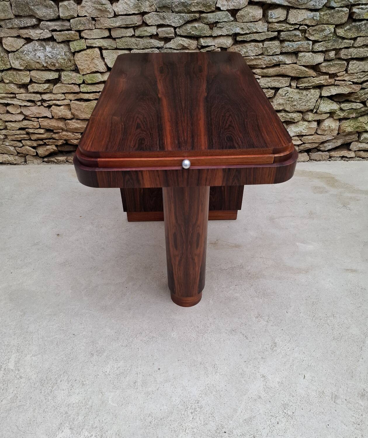 Art Deco Desk in Macassar Ebony