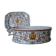 Hand-painted Toussi Court plate or tray and planter set