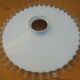 Scalloped opaline lampshade