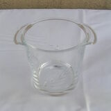 Ice bucket or crystal ice cubes cut cob