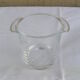 Ice bucket or crystal ice cubes cut cob