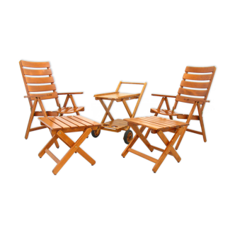 Garden Furniture Set from Herlag-Belair, 1980s, Set of 5