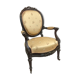 Fauteuil médaillon style Louis XV 19ème