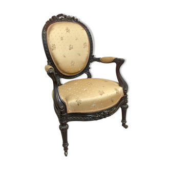 Medallion armchair style Louis XV 19th