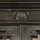 Library from the Napoléon III era in blackened pear wood.