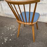 Chaise bistrot baumann bleue