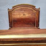Napoleon bed in mahogany and gilded brass, Empire style