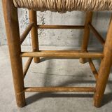 High straw chair for children