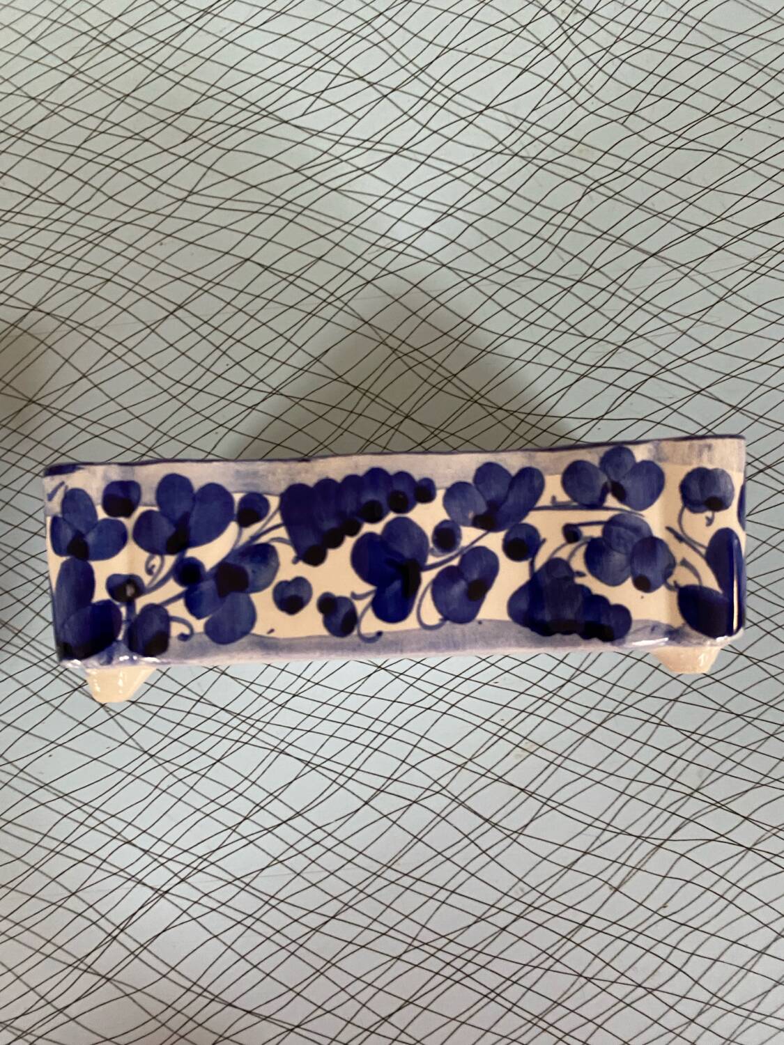 Deruta Italy bird decor jewelry box