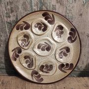Assiette à huîtres vintage française de Pornic