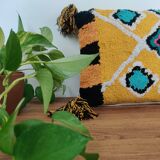 Yellow Berber cushion Azilal style