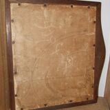Miroir ancien biseauté cadre bois