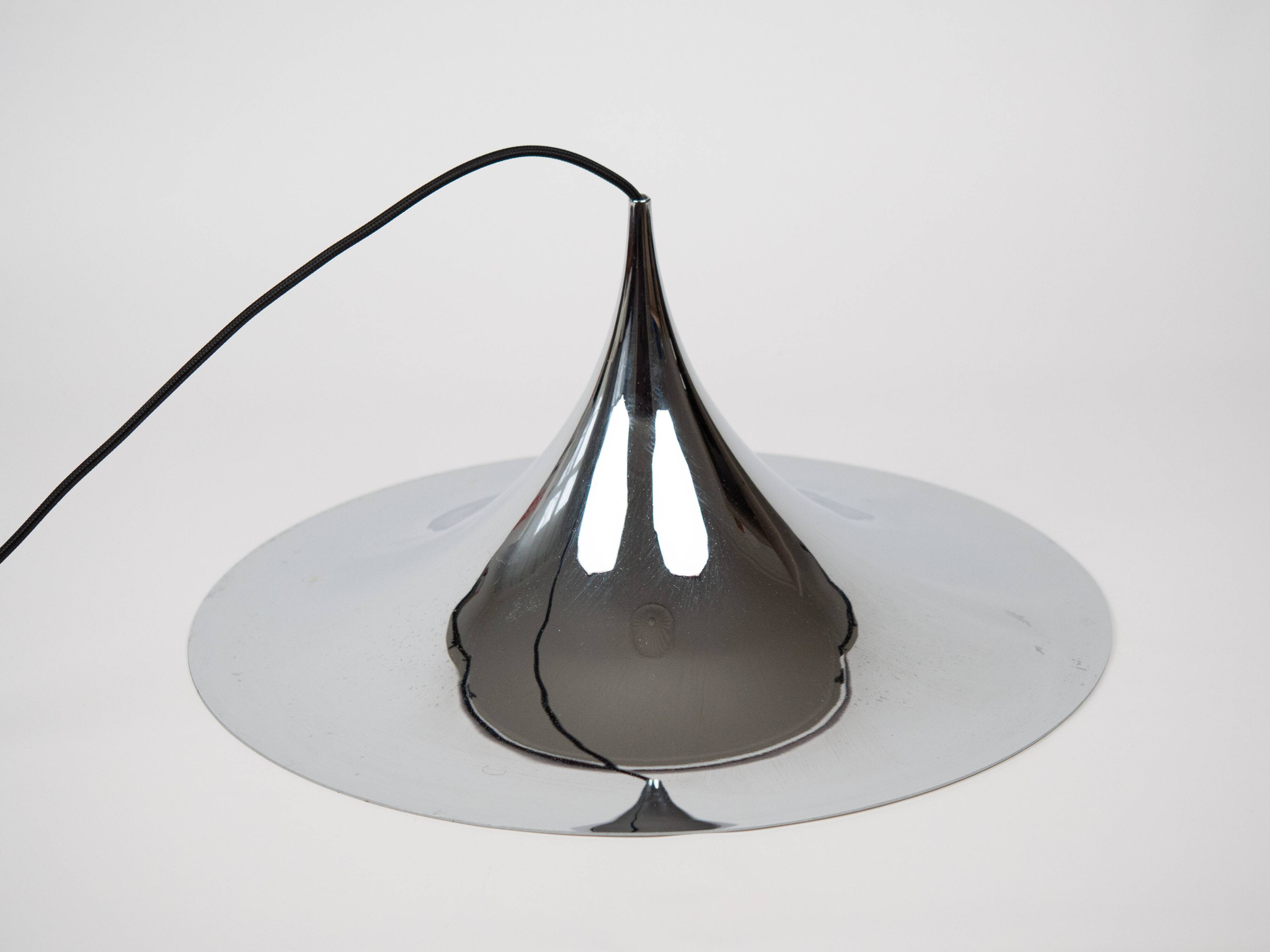 Danish vintage pendant lamp Semi by Bonderup and Thorup, Fog og Morup, 1968
