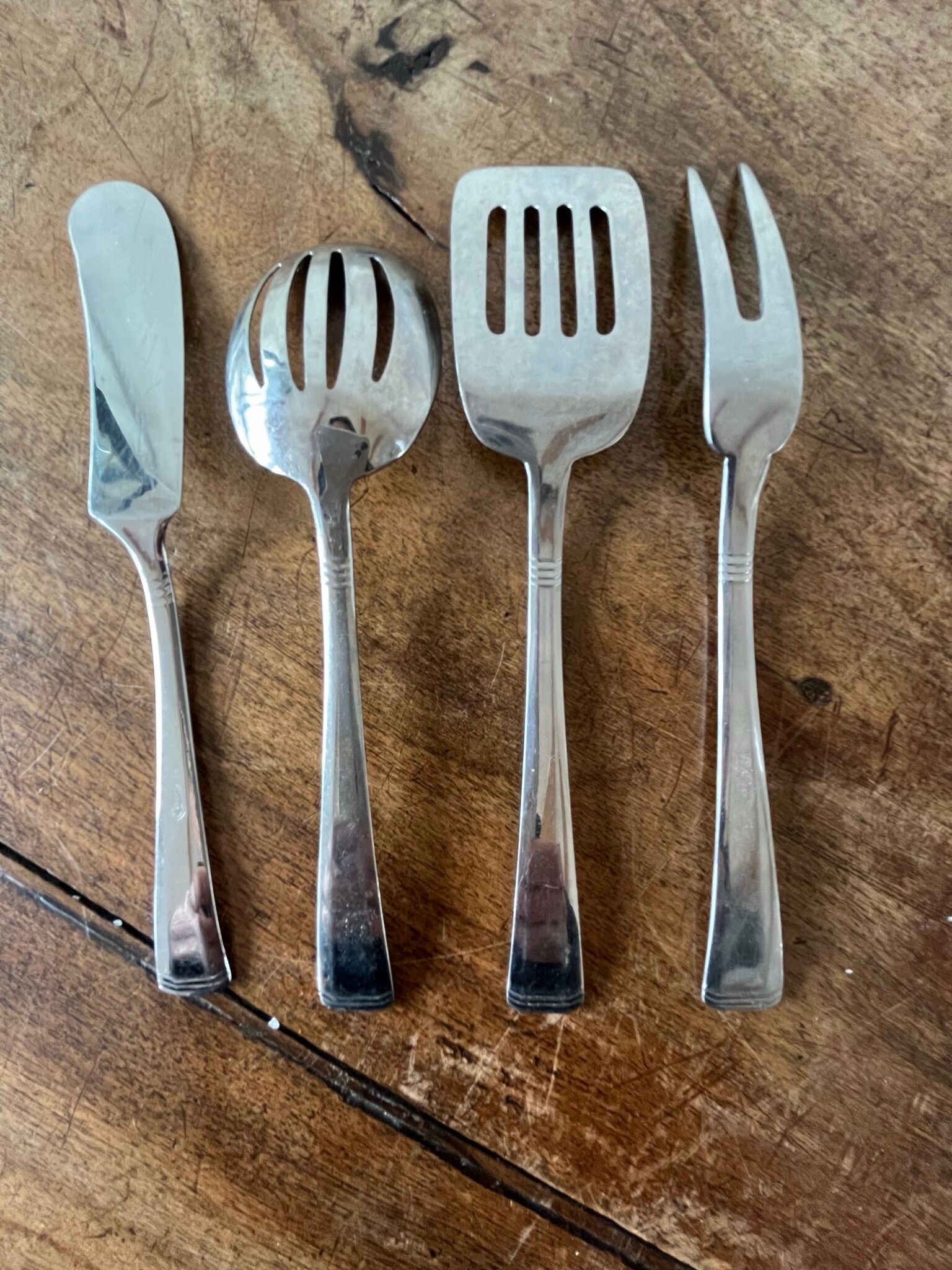 4 couverts à mignardises en acier inoxydable, made in Germany