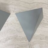 A Set Of J.Hoogervorst for Anvia Almelo Vintage Dutch metal wall lamp 1960s