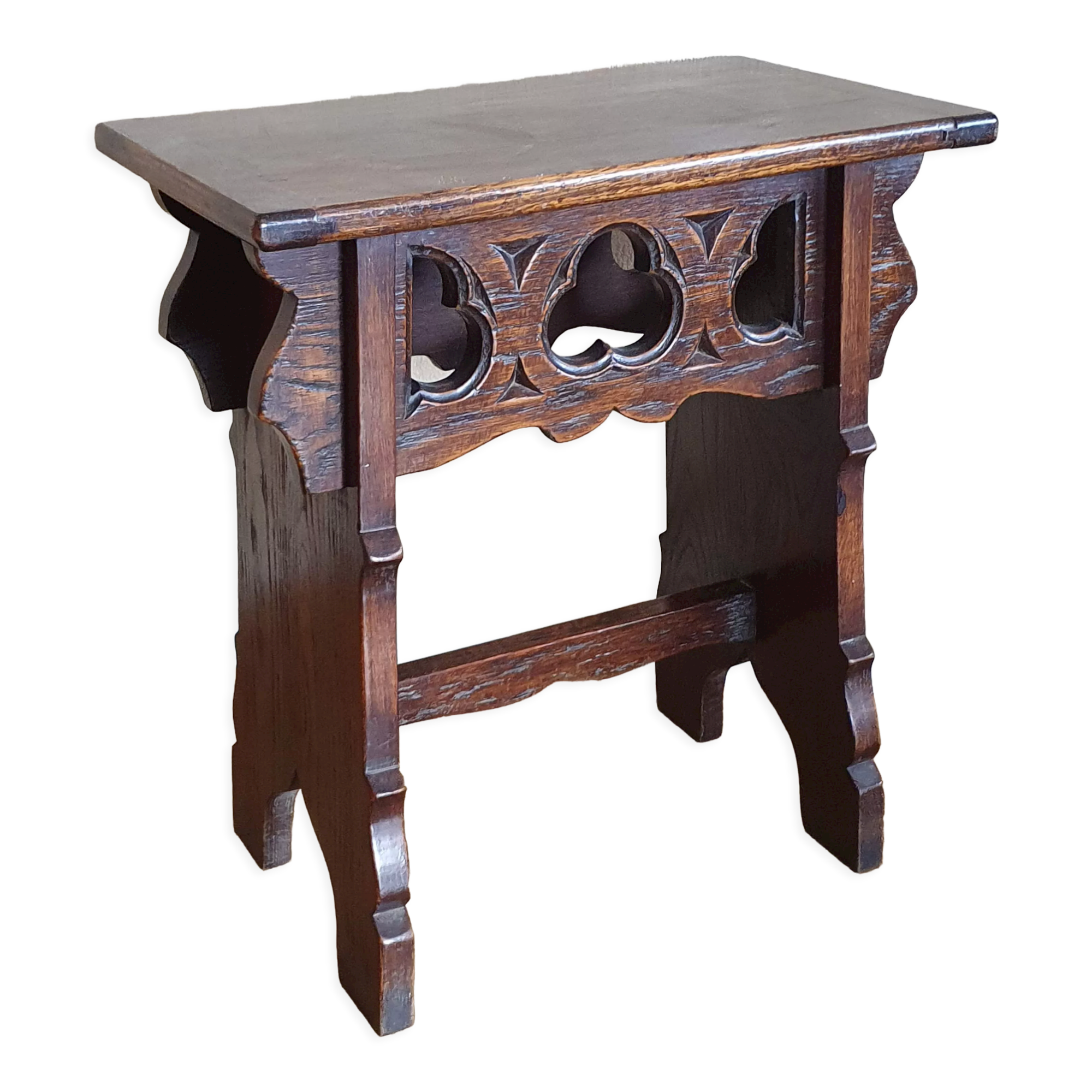 Neo-Gothic oak side table