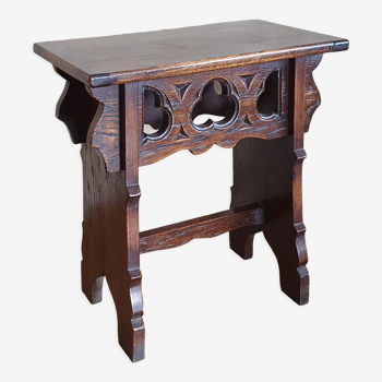 Neo-Gothic oak side table