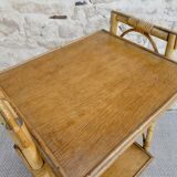 Rattan bedside table, 60s