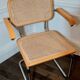 Cesca B64 vintage chair with armrests - Marcel Breuer in light beech - Vintage - Made in Italy - 80s (6 available)