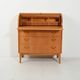 Secrétaire in Scandinavian birch with inlaid roll-top