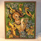 Vintage tapestry "l'oiseleur"