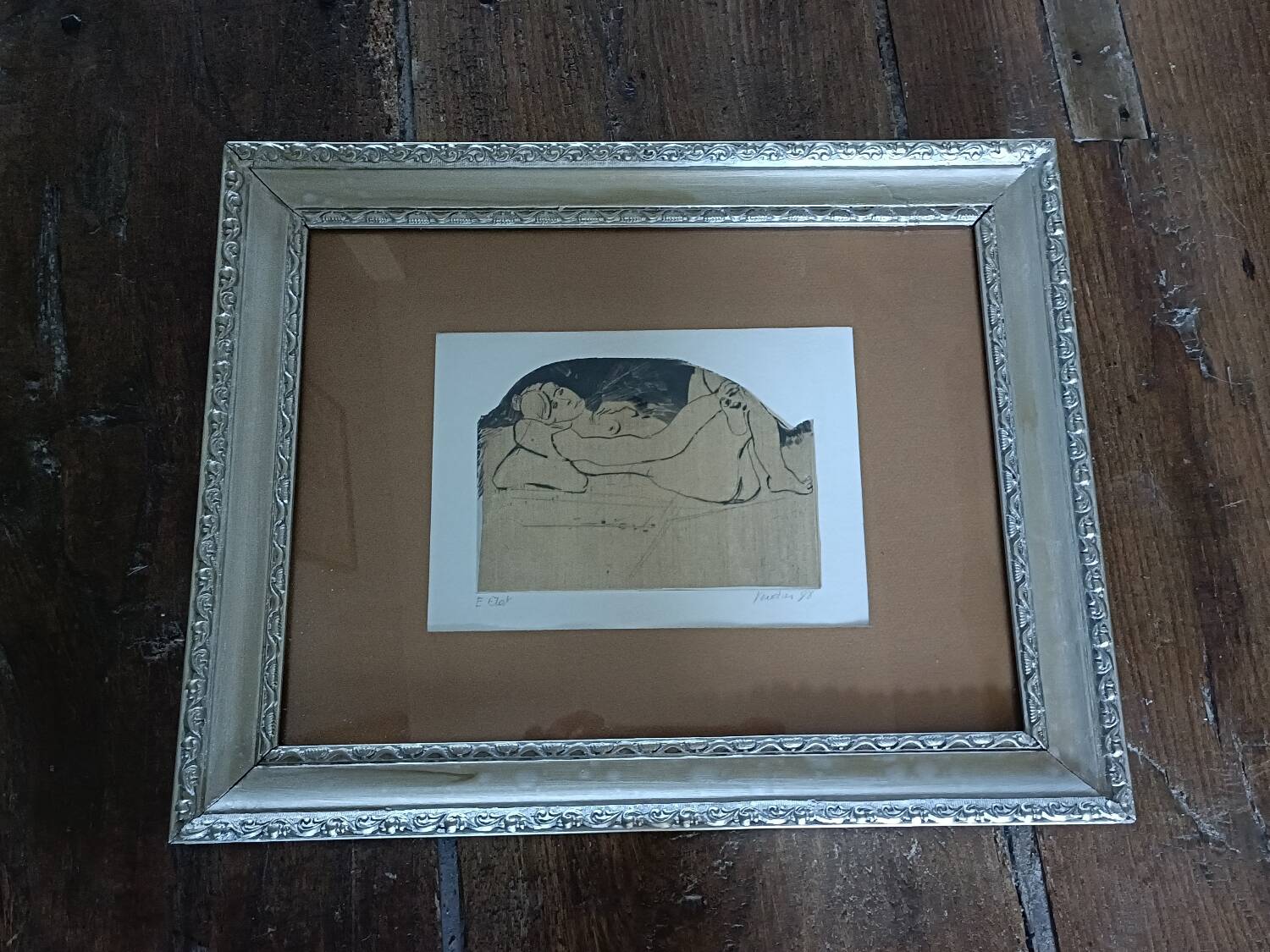 Engraving, nude, François Verdier