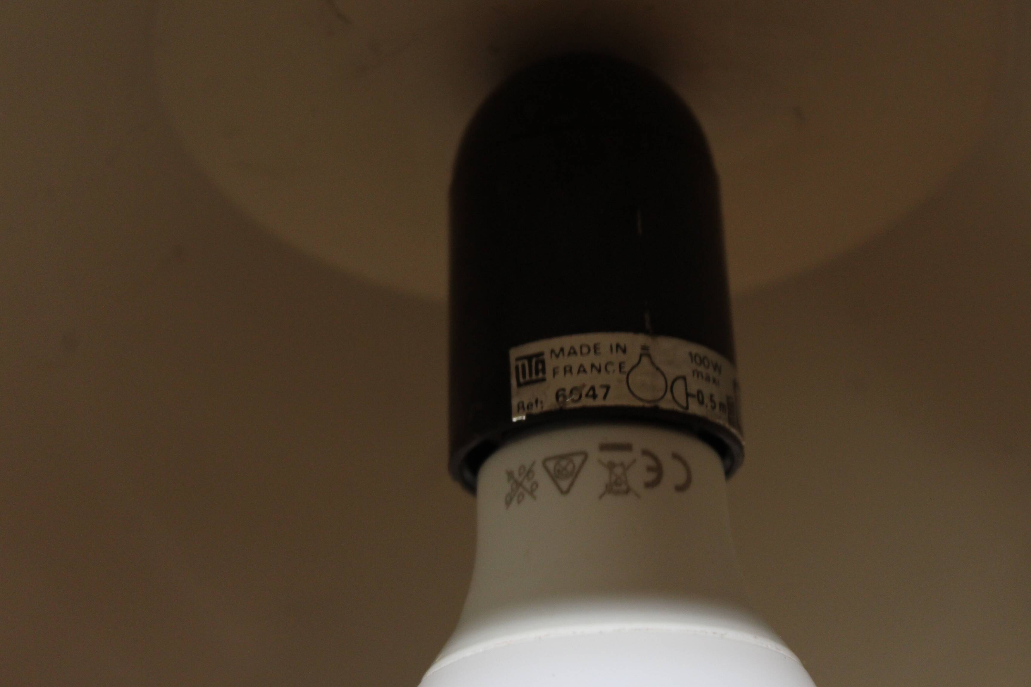 Vintage suspension lampshade lita france design 70