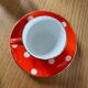Coffee service with polka dots blancs sarreguemines