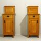 Pair of Bedside Tables. Folk art, Bohemia 1920