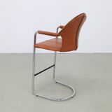 4x Barstool Leather & Chrome