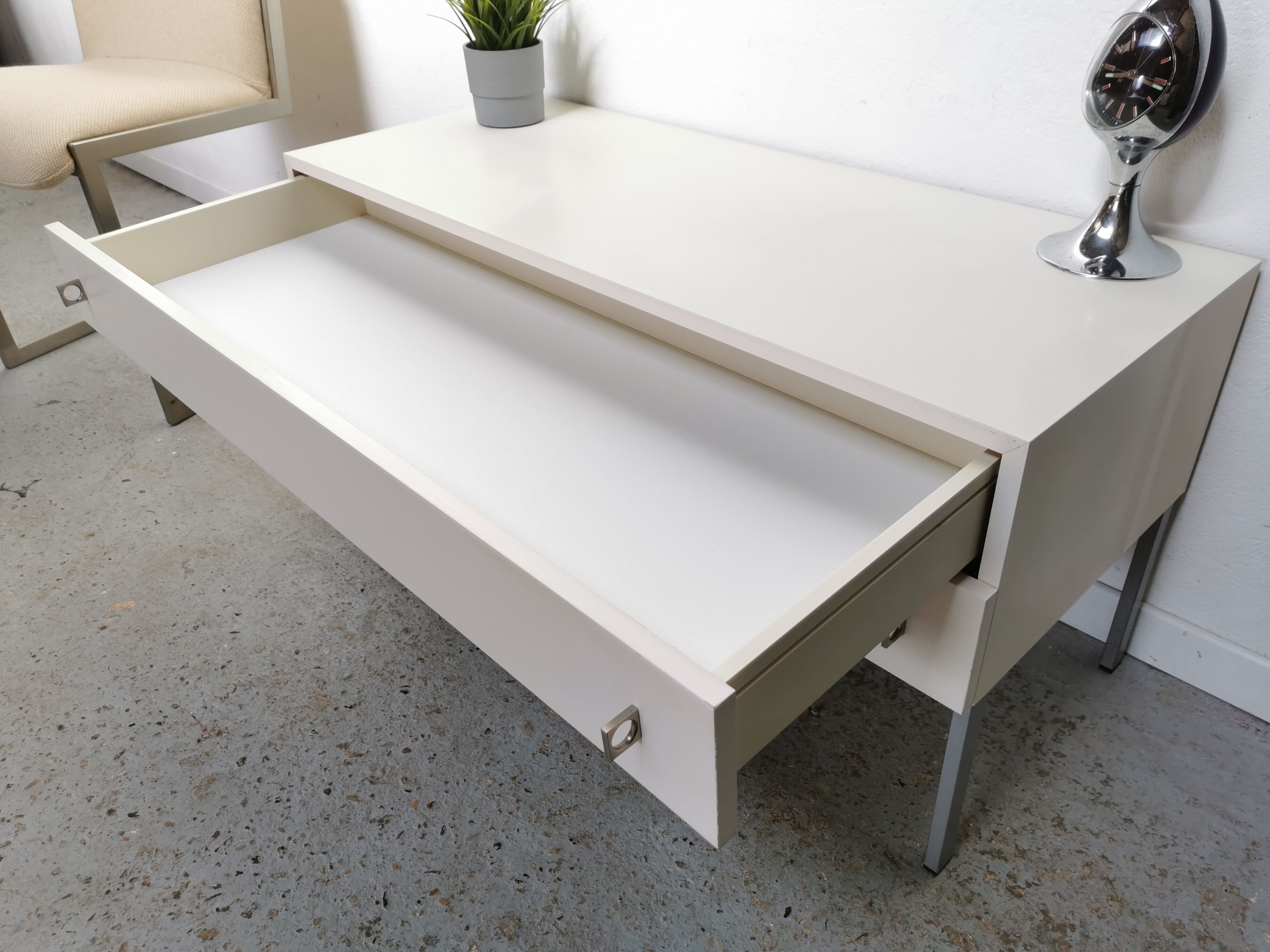 Bedside chest of drawers vintage design 1970