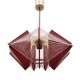 "Rozwój" Kłobuck hanging string lamp, Polish design from the PRL 1970