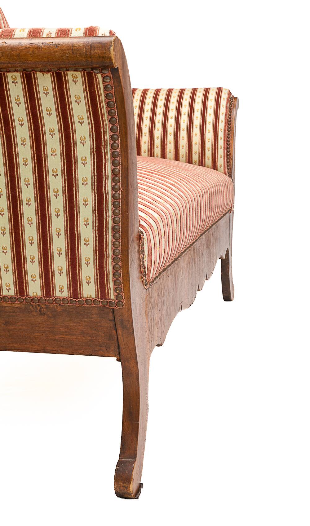 Recamier silk velvet loveseat, 1930