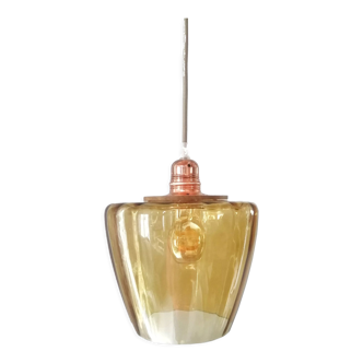 Lampe baladeuse en verre vintage