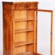 Biedermeier Display Bookcase, Walnut, Czech, 1830s