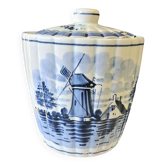 Très joli sucrier ou pot à moutarde de chez Delft Holland en faience en trè