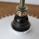 Transparent collared opaline lamp
