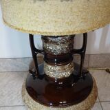 Large floor lamp, ceramic base, fat lava style